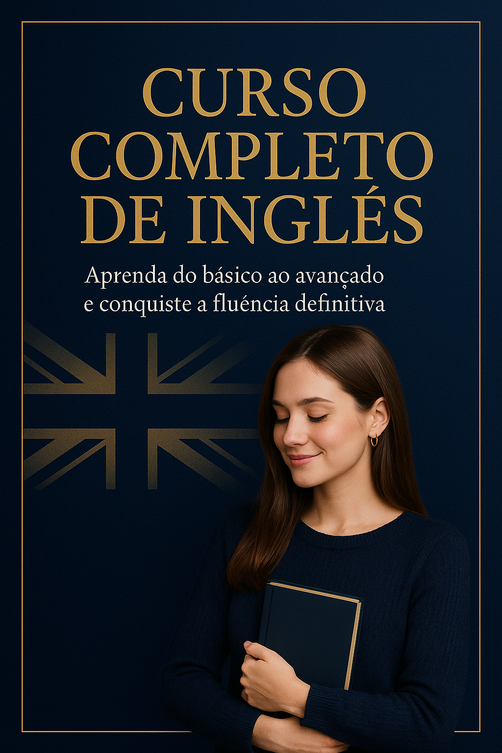 Pessoa a estudar ingles com um caderno e o computador portatil sobre a mesa