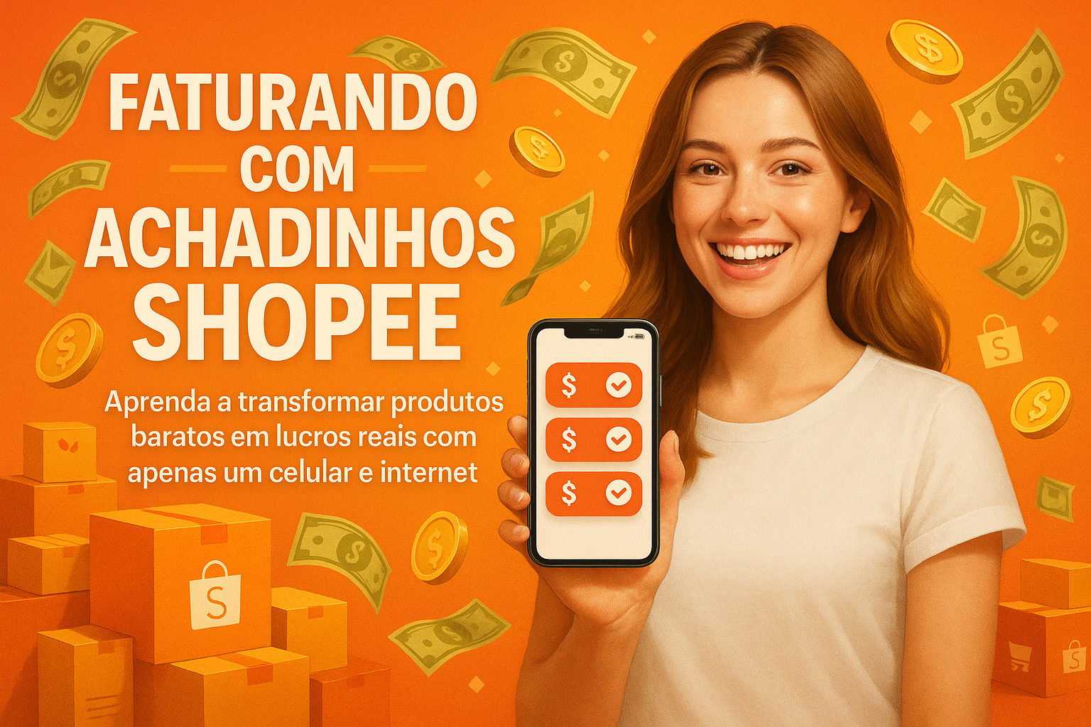 Pessoa a gravar um video curto de um produto com o telemovel apoiado num trip