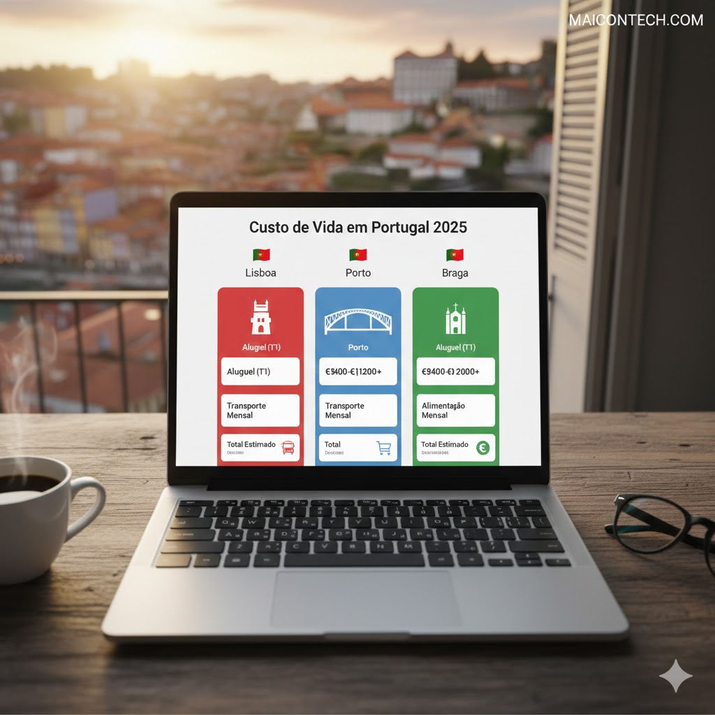 custo de vida nas principais cifades de portugal